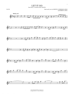 page one of Let It Go (from Frozen) (Flute Solo)