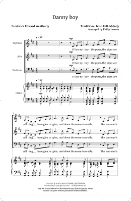 page one of Danny Boy (SAB Choir)
