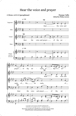 page one of Prayers And Partsongs (SATB Choir)