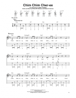 page one of Chim Chim Cher-ee (from Mary Poppins) (Banjo Tab)