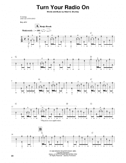 page one of Turn Your Radio On (Banjo Tab)