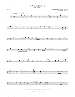 page one of Two Hearts (Cello Solo)