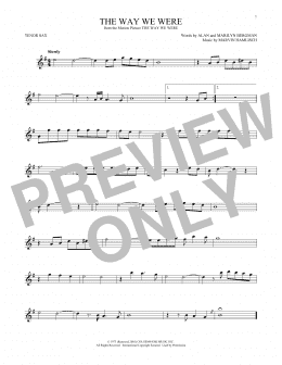 page one of The Way We Were (Tenor Sax Solo)
