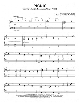 page one of Picnic (Piano Solo)