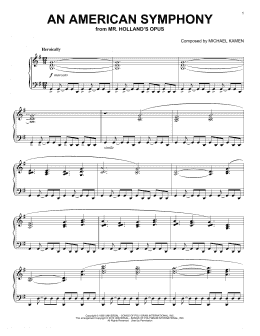 page one of An American Symphony (Piano Solo)