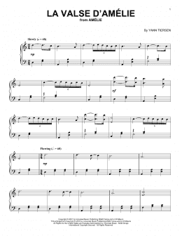 page one of La Valse D'Amelie (Piano Solo)