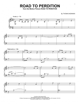 page one of Road To Perdition (Piano Solo)