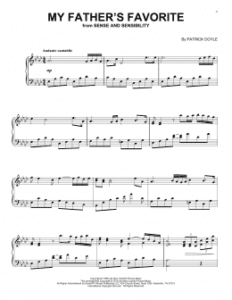 page one of My Father's Favorite (Piano Solo)