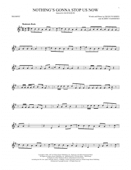 page one of Nothing's Gonna Stop Us Now (Trumpet Solo)