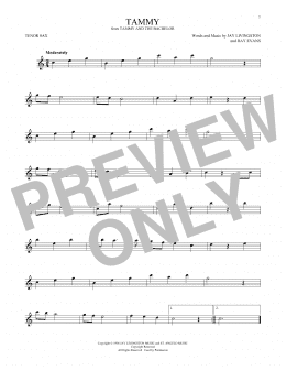 page one of Tammy (Tenor Sax Solo)