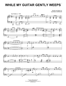 page one of While My Guitar Gently Weeps [Jazz version] (Piano Solo)