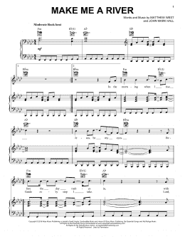 page one of Make Me A River (Piano, Vocal & Guitar Chords (Right-Hand Melody))