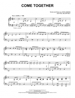 page one of Come Together [Jazz version] (Piano Solo)