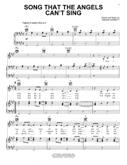 page one of Song That The Angels Can't Sing (Piano, Vocal & Guitar Chords (Right-Hand Melody))