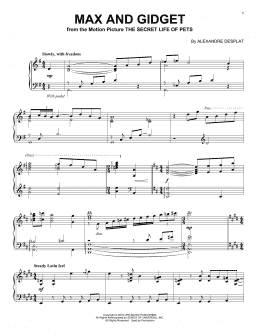 page one of Max And Gidget (Piano Solo)