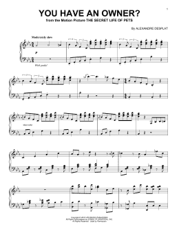 page one of You Have An Owner? (Piano Solo)