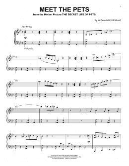 page one of Meet The Pets (Piano Solo)