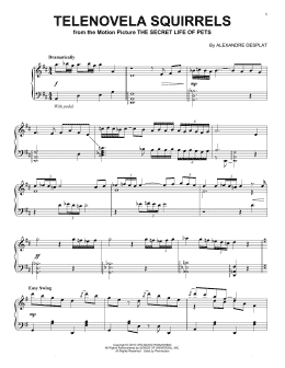 page one of Telenovela Squirrels (Piano Solo)