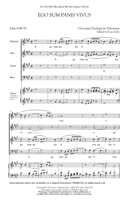 page one of Ego Sum Panis Vivus (ed. Ryan Kelly) (SATB Choir)