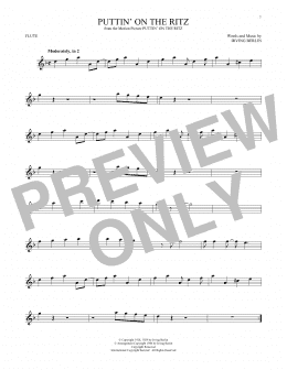 page one of Puttin' On The Ritz (Flute Solo)