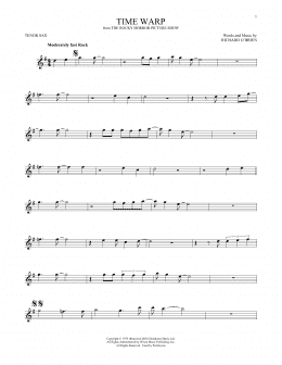 page one of Time Warp (Tenor Sax Solo)