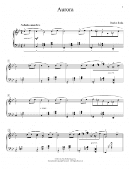 page one of Aurora (Educational Piano)