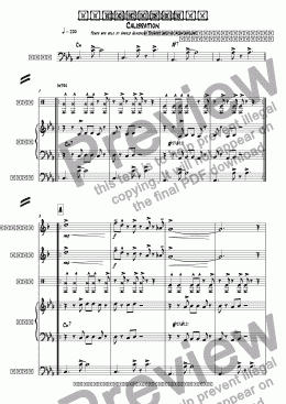 page one of Calibration (quintet)