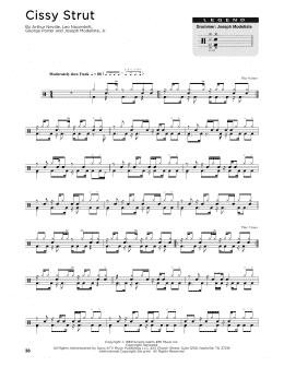 page one of Cissy Strut (Drum Chart)