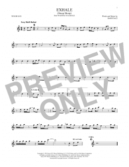 page one of Exhale (Shoop Shoop) (Tenor Sax Solo)