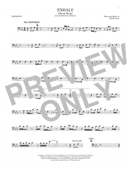 page one of Exhale (Shoop Shoop) (Trombone Solo)