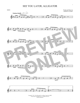 page one of See You Later, Alligator (French Horn Solo)