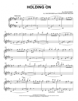 page one of Holding On (Piano Solo)