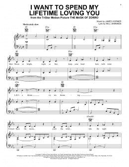 page one of I Want To Spend My Lifetime Loving You (Piano, Vocal & Guitar Chords (Right-Hand Melody))
