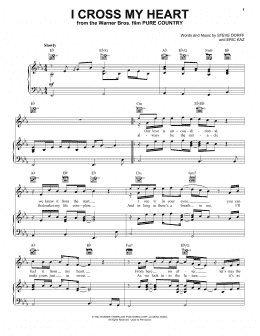 page one of I Cross My Heart (Piano, Vocal & Guitar Chords (Right-Hand Melody))