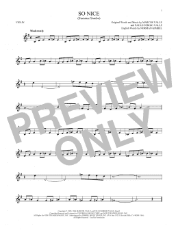 page one of So Nice (Summer Samba) (Violin Solo)