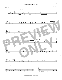 page one of Rockin' Robin (Violin Solo)