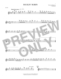 page one of Rockin' Robin (Flute Solo)