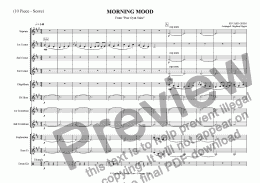 page one of Morning Mood from "Peer Gynt Suite"