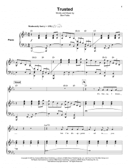 page one of Trusted (Keyboard Transcription)