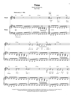 page one of Time (Keyboard Transcription)