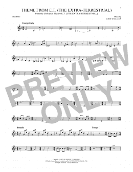 page one of Theme From E.T. (The Extra-Terrestrial) (Trumpet Solo)