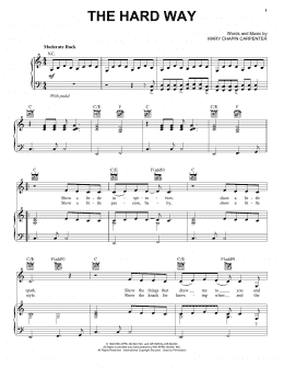 page one of The Hard Way (Piano, Vocal & Guitar Chords (Right-Hand Melody))