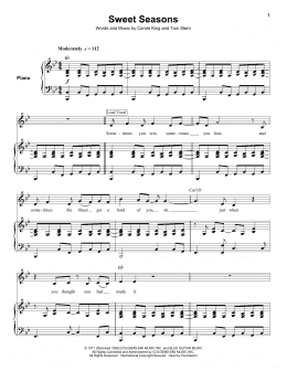 page one of Sweet Seasons (Keyboard Transcription)