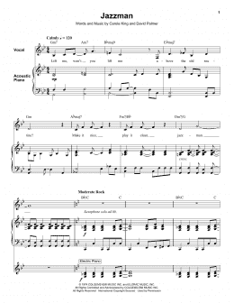 page one of Jazzman (Keyboard Transcription)