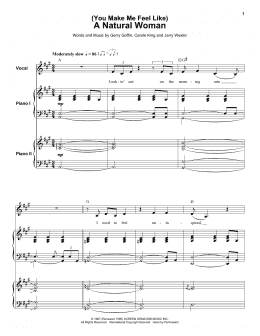 page one of (You Make Me Feel Like) A Natural Woman (Keyboard Transcription)