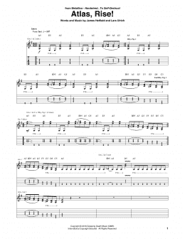 page one of Atlas, Rise! (Guitar Tab)