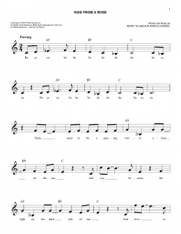 page one of Kiss From A Rose (Easy Lead Sheet / Fake Book)