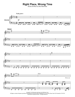 page one of Right Place, Wrong Time (Keyboard Transcription)