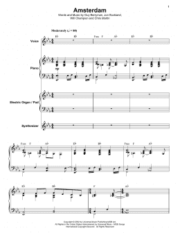 page one of Amsterdam (Keyboard Transcription)