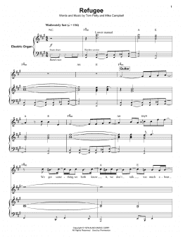 page one of Refugee (Keyboard Transcription)